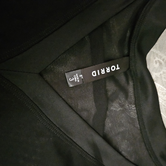Torrid Black Mesh Bodysuit - Picture 2 of 2